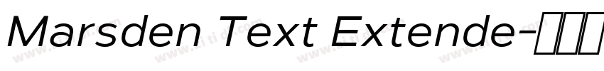 Marsden Text Extende字体转换